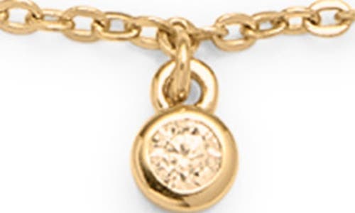 Made By Mary Poppy Cubic Zirconia Bracelet In Gold