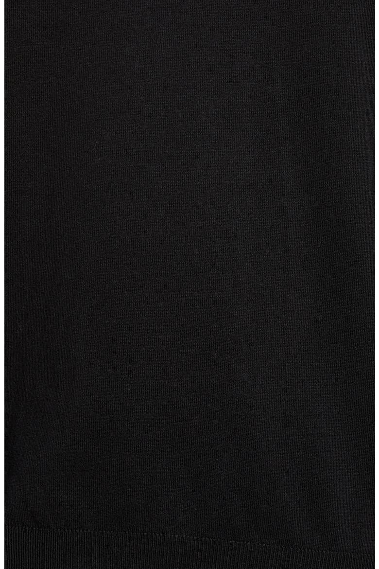 Regular Fit Stretch Cotton Turtleneck, Alternate, color, BLACK