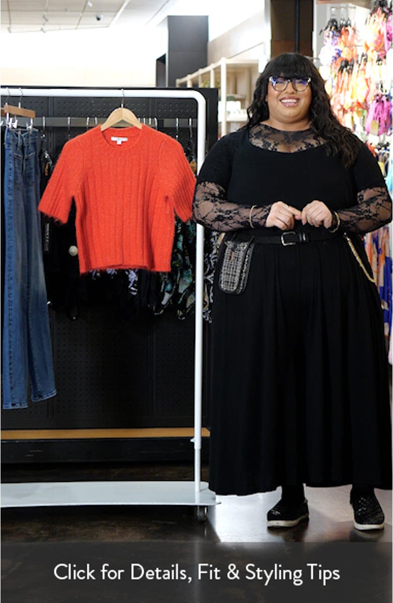 Short Sleeve Rib Sweater, sales video thumbnail