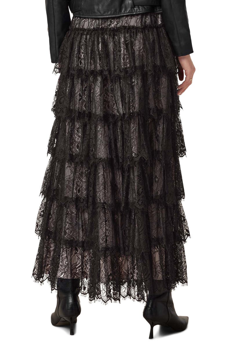 AllSaints Rory Lace Maxi Skirt, Alternate, color,
