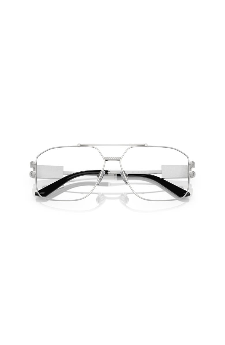 Versace 59mm Square optical glasses, Alternate, color, Silver