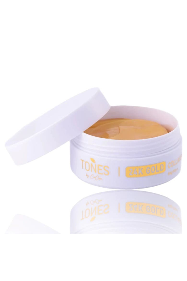 24K Gold Collagen Eye Mask Anti-Aging & Hydrating 84g/60pcs, Alternate, color, with golden words