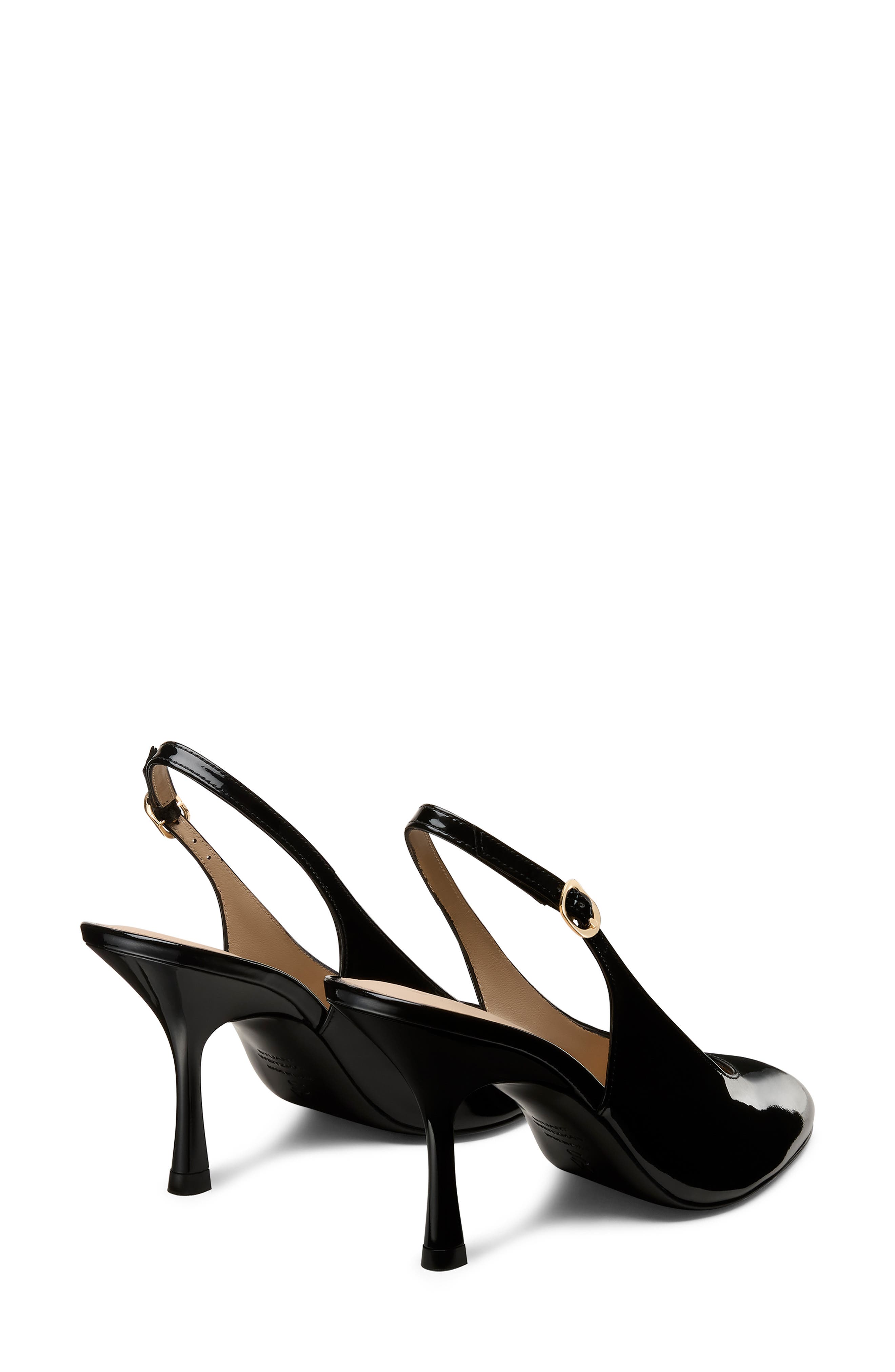 Stuart Weitzman Madison Slingback Pump 85, Alternate, color, Black