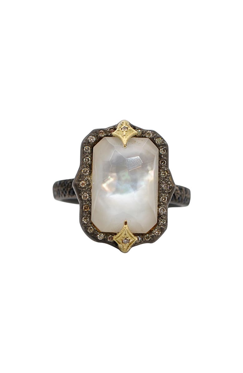 Armenta Old World Mother-of-Pearl Doublet Ring, Main, color, Mother Of Pearl