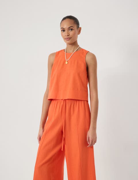 Vera Linen Blend Shell Top
