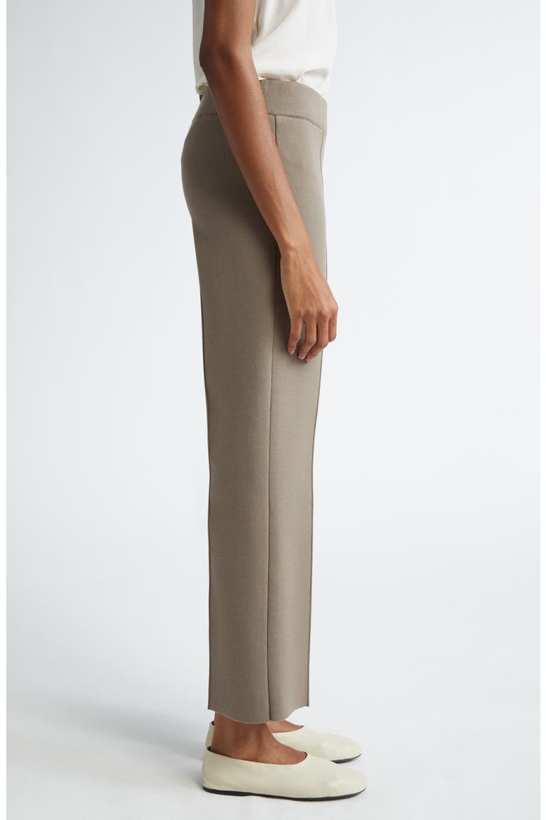 Foley Crepe Knit Flare Ankle Pants, Alternate, color, CONCRETE