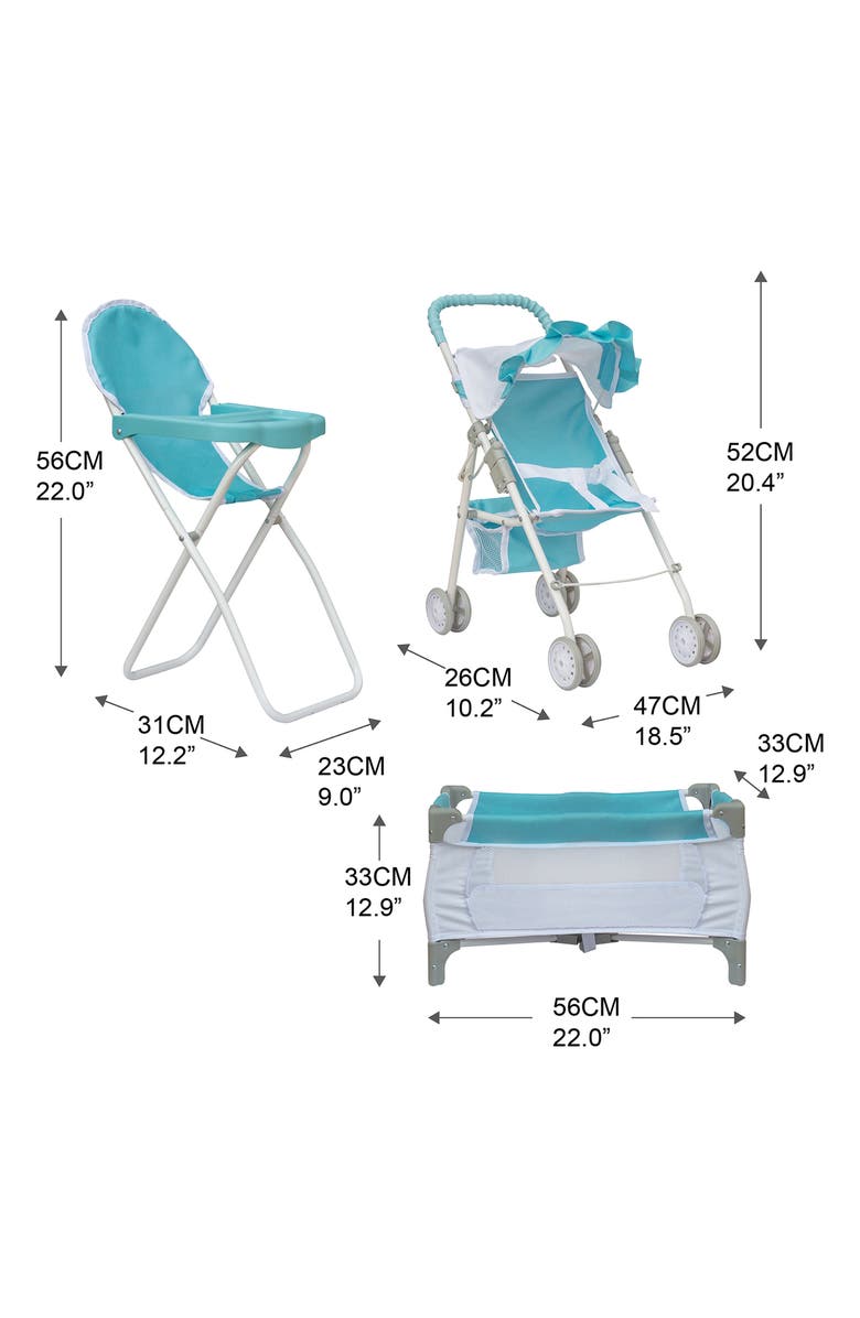 Teamson Kids Olivia's Little World 3-in-1 Baby Doll Nursery Set, Alternate, color, 