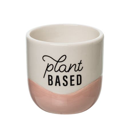 Plant Based Small Cer Planter Ceramic Pink
