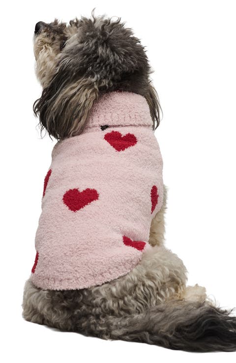 CozyChic® Heart Print Pet Sweater