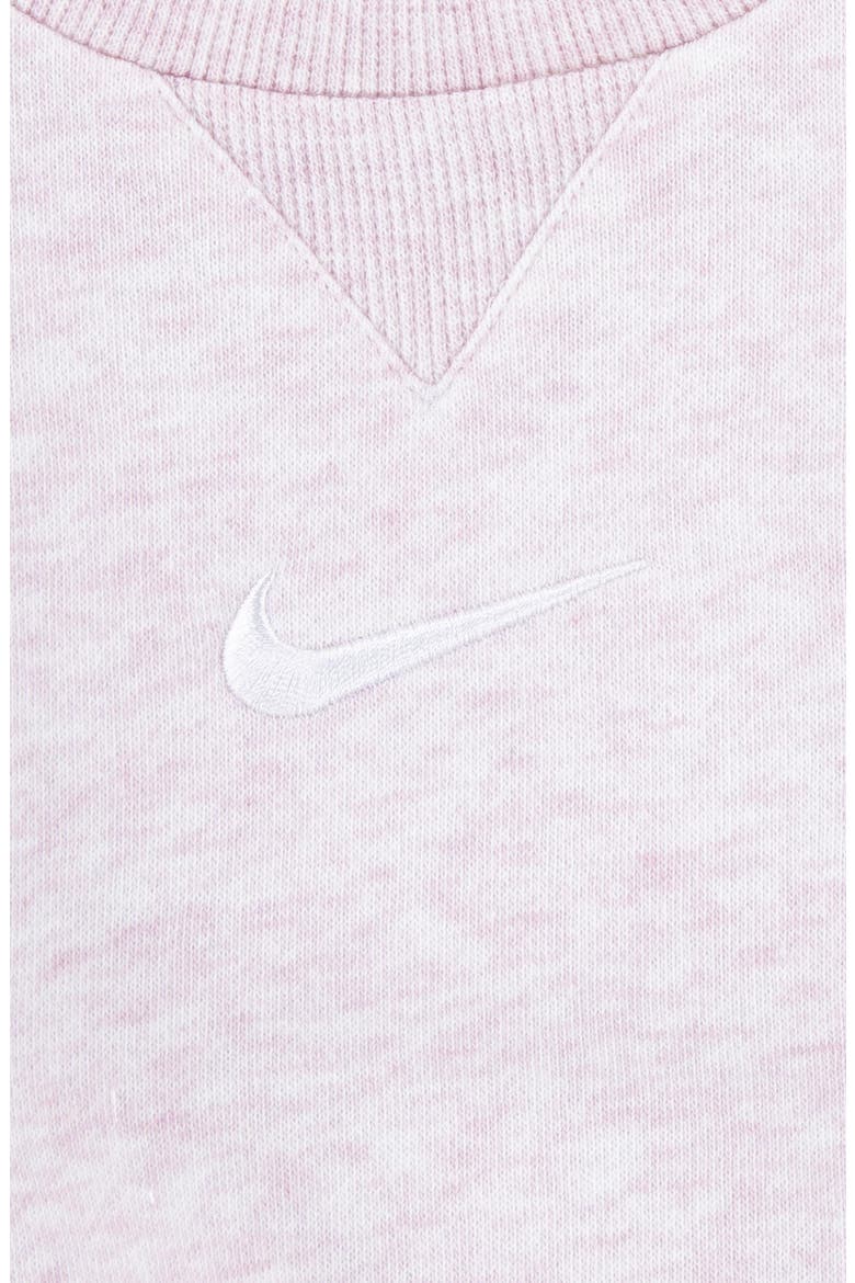Fleece Sweatshirt & Joggers Set, Alternate, color, PINK FOAM HEAHTER