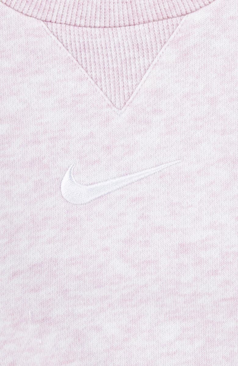 Nike Fleece Sweatshirt & Joggers Set, Alternate, color, Pink Foam Heahter