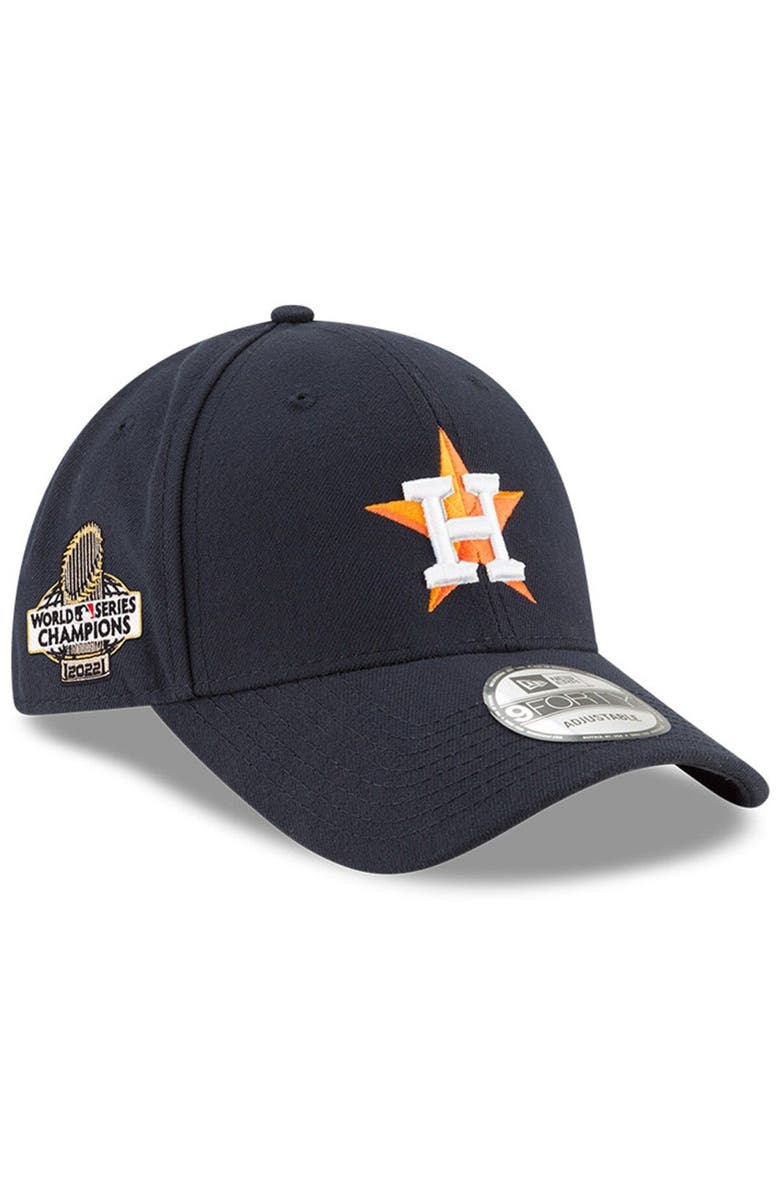 New Era Men's New Era  Navy Houston Astros 2022 World Series Champions Side Patch 9FORTY Adjustable Hat, Main, color, 