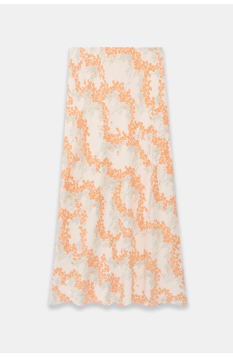 MINT VELVET Print Midi Slip Skirt, Alternate, color, Cream