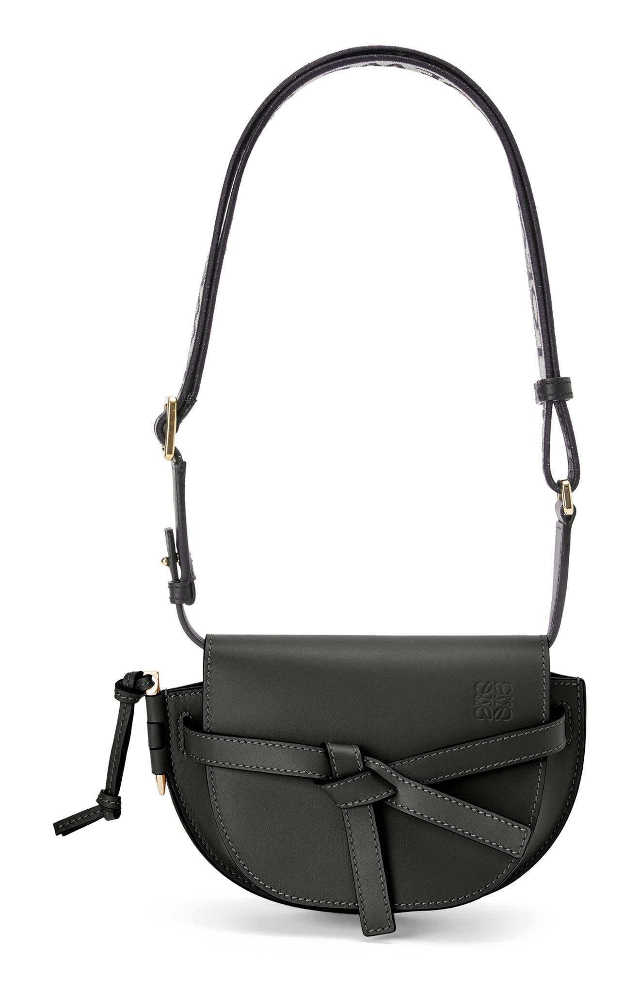 Loewe Mini Gate Leather Convertible Bag, Main, color, 