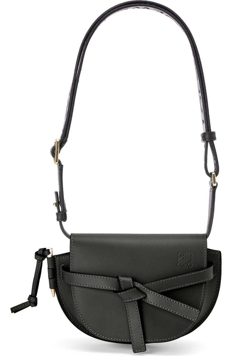 Loewe Mini Gate Leather Convertible Bag, Main, color,
