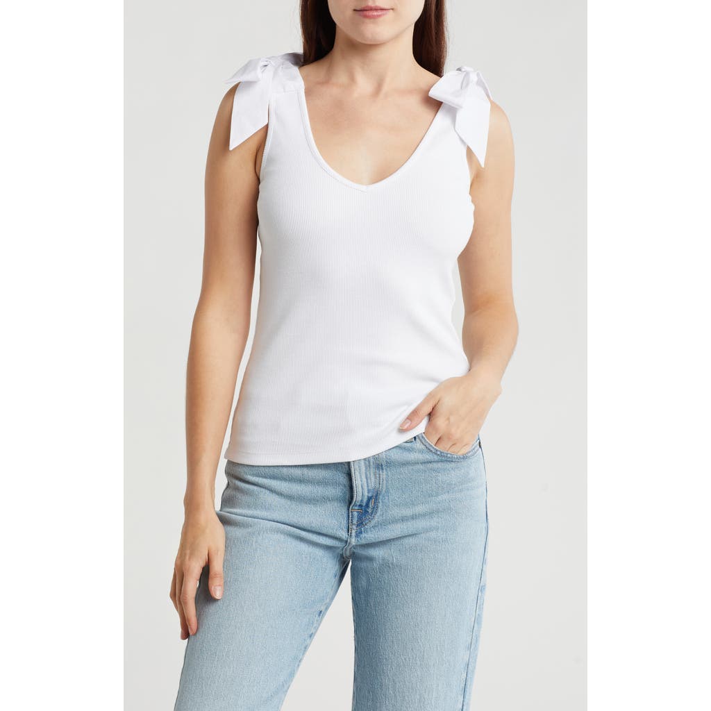 Vigoss Bow Tie Shoulder Tank Top
