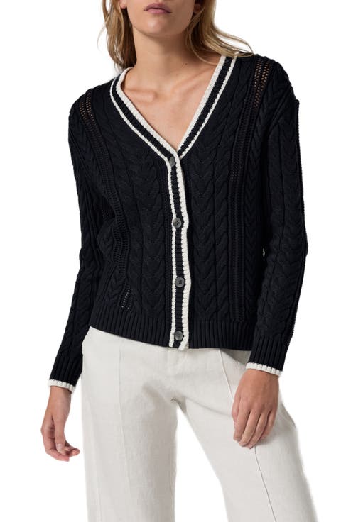 Josilyn Cable Stitch Organic Cotton Cardigan