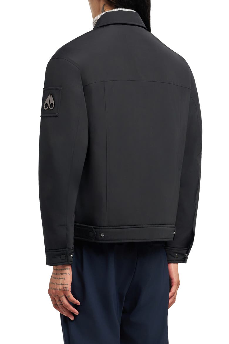 Jacque Bunny Water Resistant Faux Fur Lined Shirt Jacket, Alternate, color, BLACK