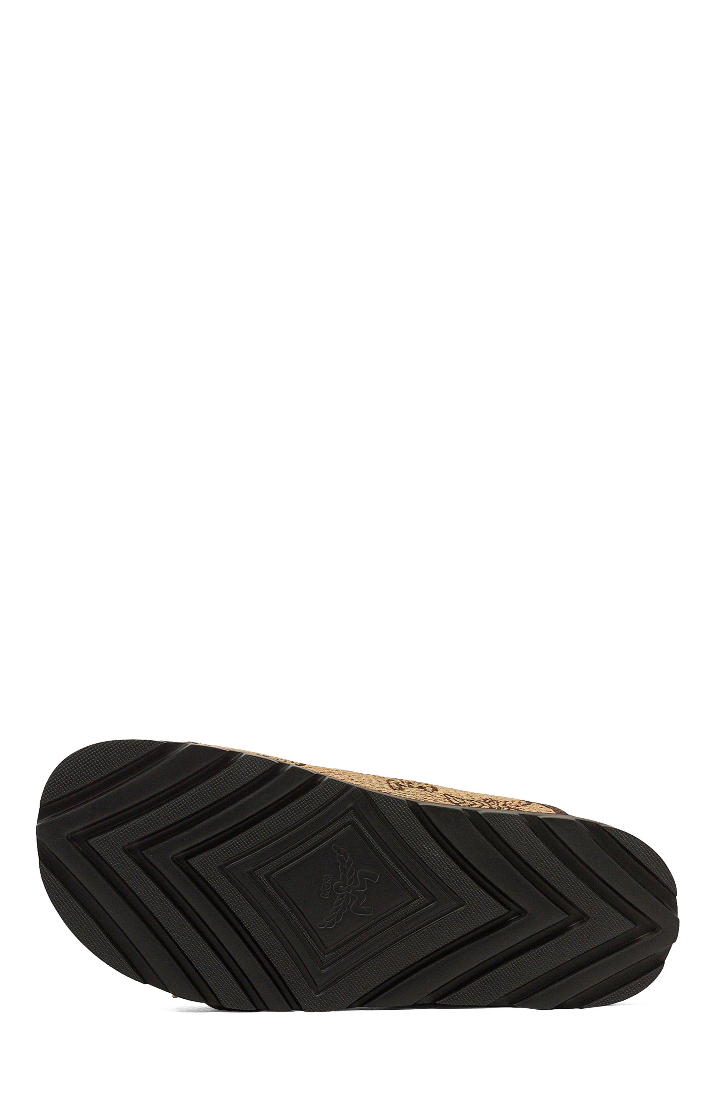 MCM Sandals in Lauretos Raffia Jacquard, Alternate, color, 
