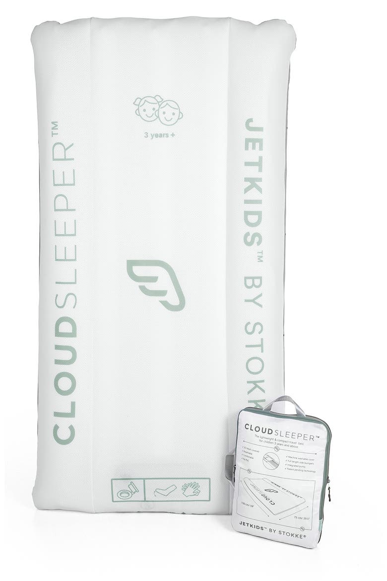 Jetkids by Stokke CloudSleeper™ Inflatable Travel Bed, Main, color, WHITE