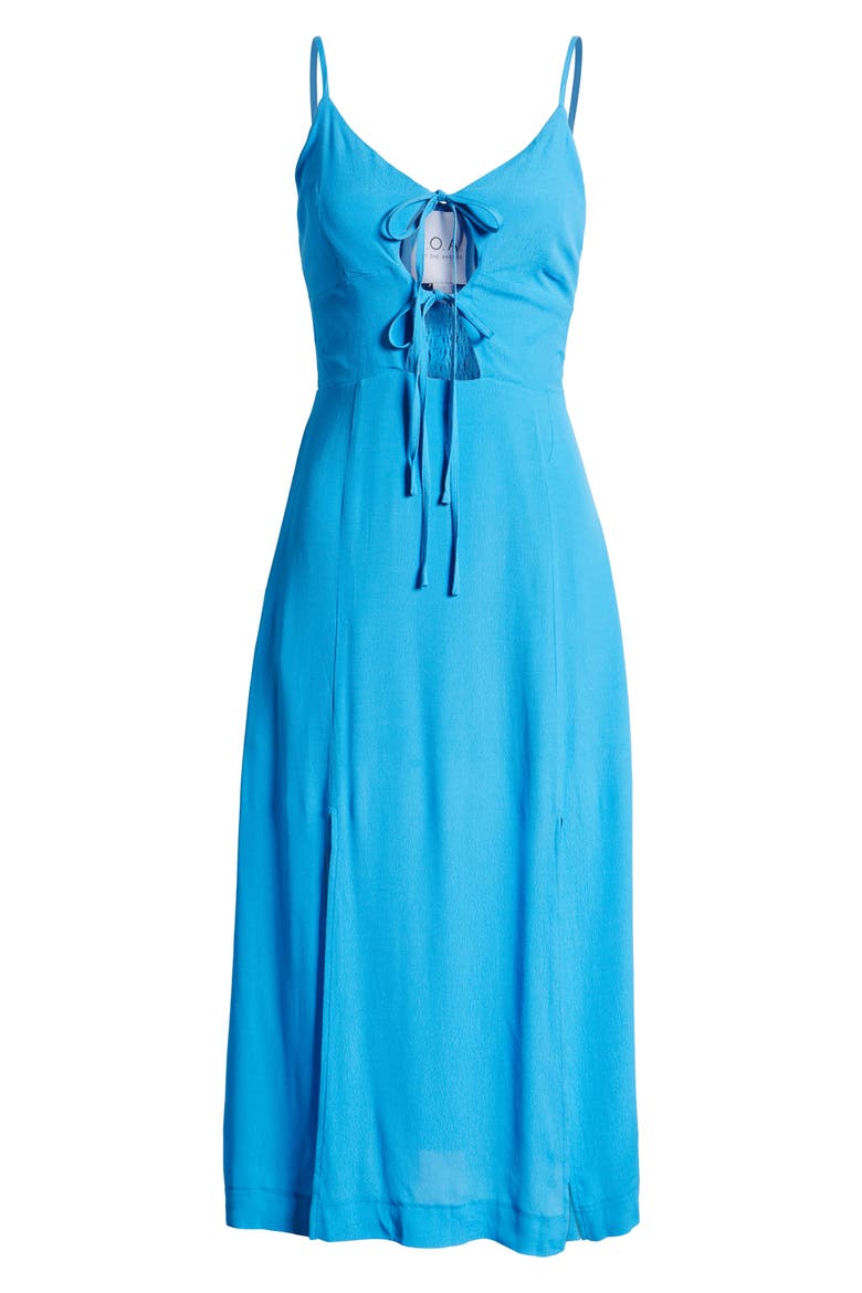 Double Tie Front Maxi Dress, Alternate, color, LIGHT BLUE