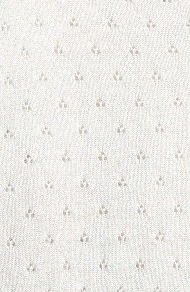 Nordstrom Kids' Pointelle Sparkle Cardigan, Alternate, color,