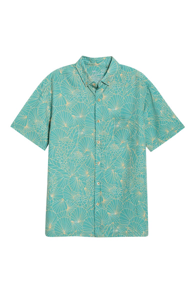 Ginger Lines Short Sleeve Shirt, Alternate, color, POND