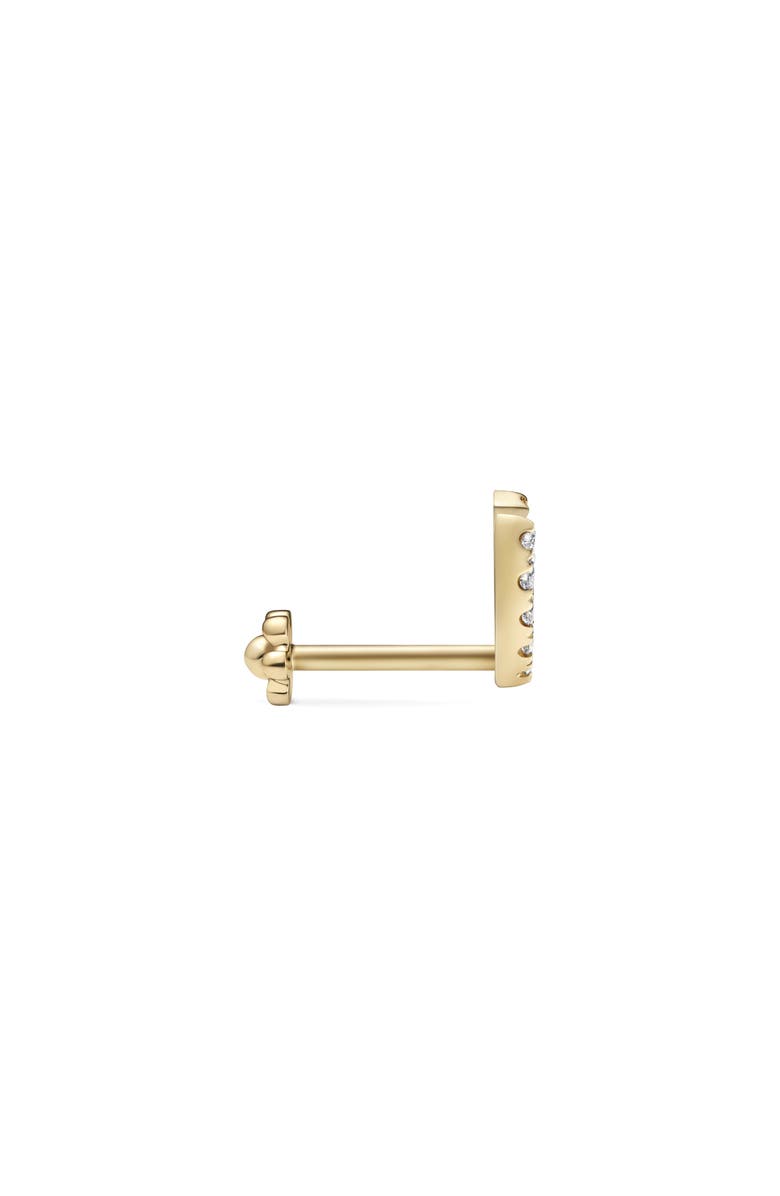 MARIA TASH Demi Eternity Diamond Stud Single Earring, Alternate, color, Yellow Gold