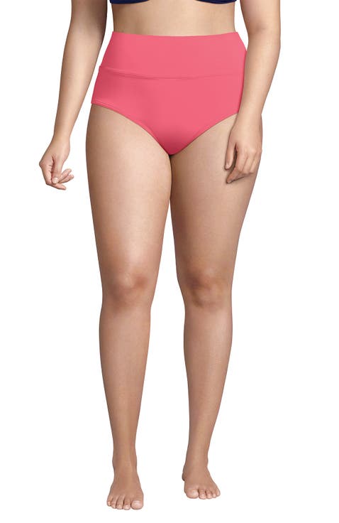 Chlorine Resistant Pinchless High Waisted Bikini Bottoms