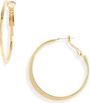 Nordstrom Demifine Tapered Hoop Earrings