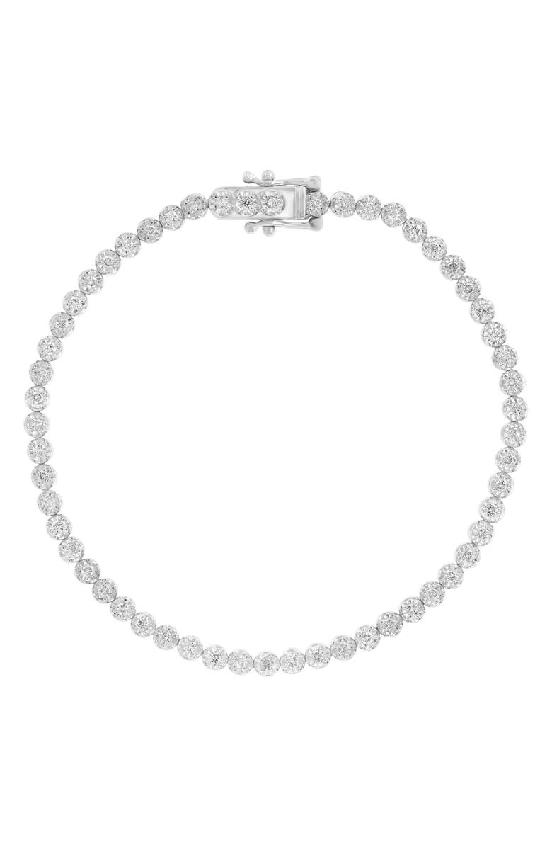 EFFY Sterling Silver Diamond Tennis Bracelet - 0.12ct., Alternate, color, Silver