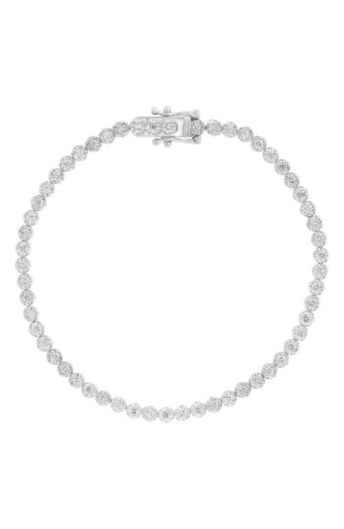 Effy Sterling Silver Diamond Tennis Bracelet In Multi