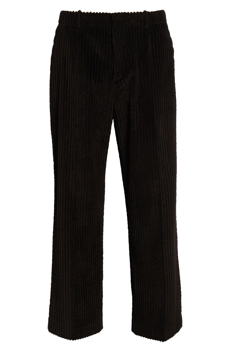 Dolce&Gabbana Satin Trim Velveteen Pants, Main, color, M0937 Marrone-Grigio Scuri