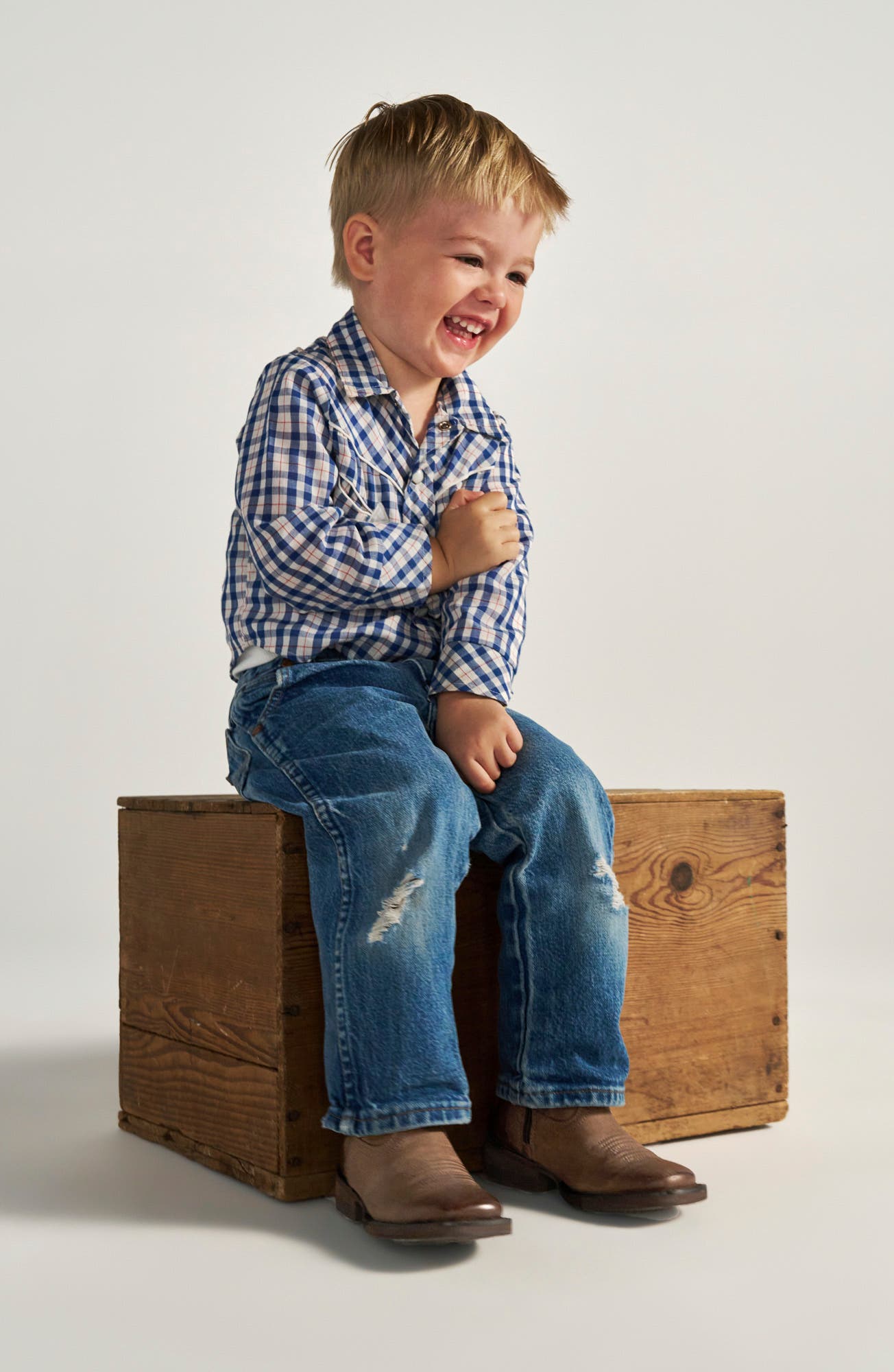 Kids' The Cartwright Western Boot, Alternate, color, CAFE