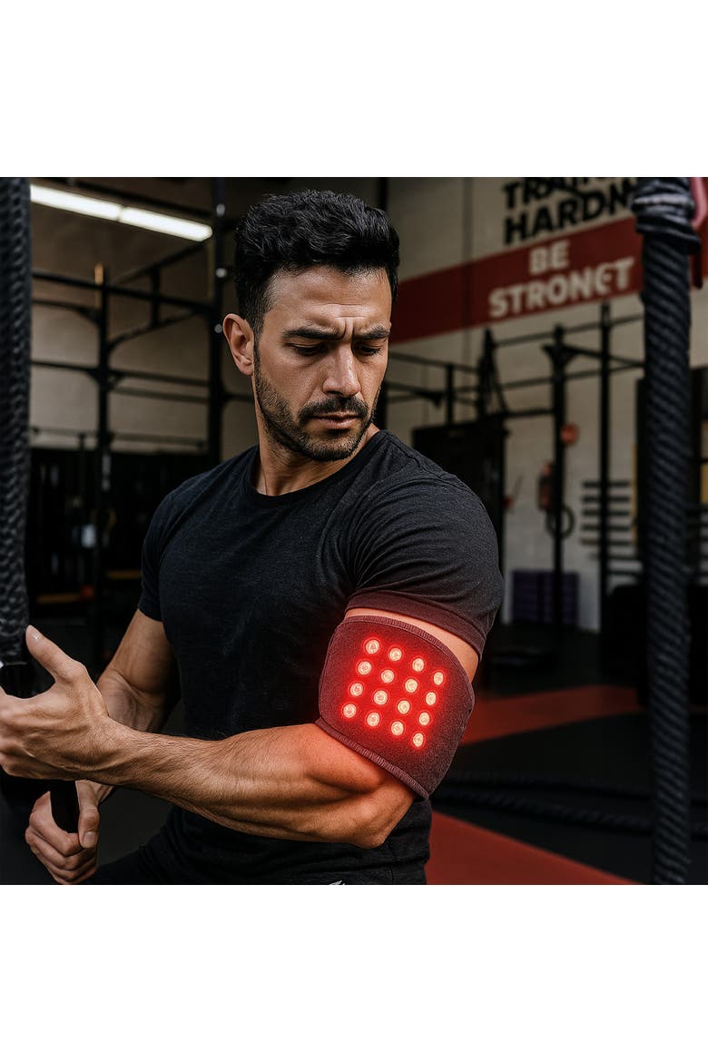 Red Light Therapy Arm & Elbow Wrap, Alternate, color, Black