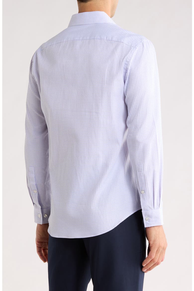 Slim Fit Check Print Dress Shirt, Alternate, color, PINK