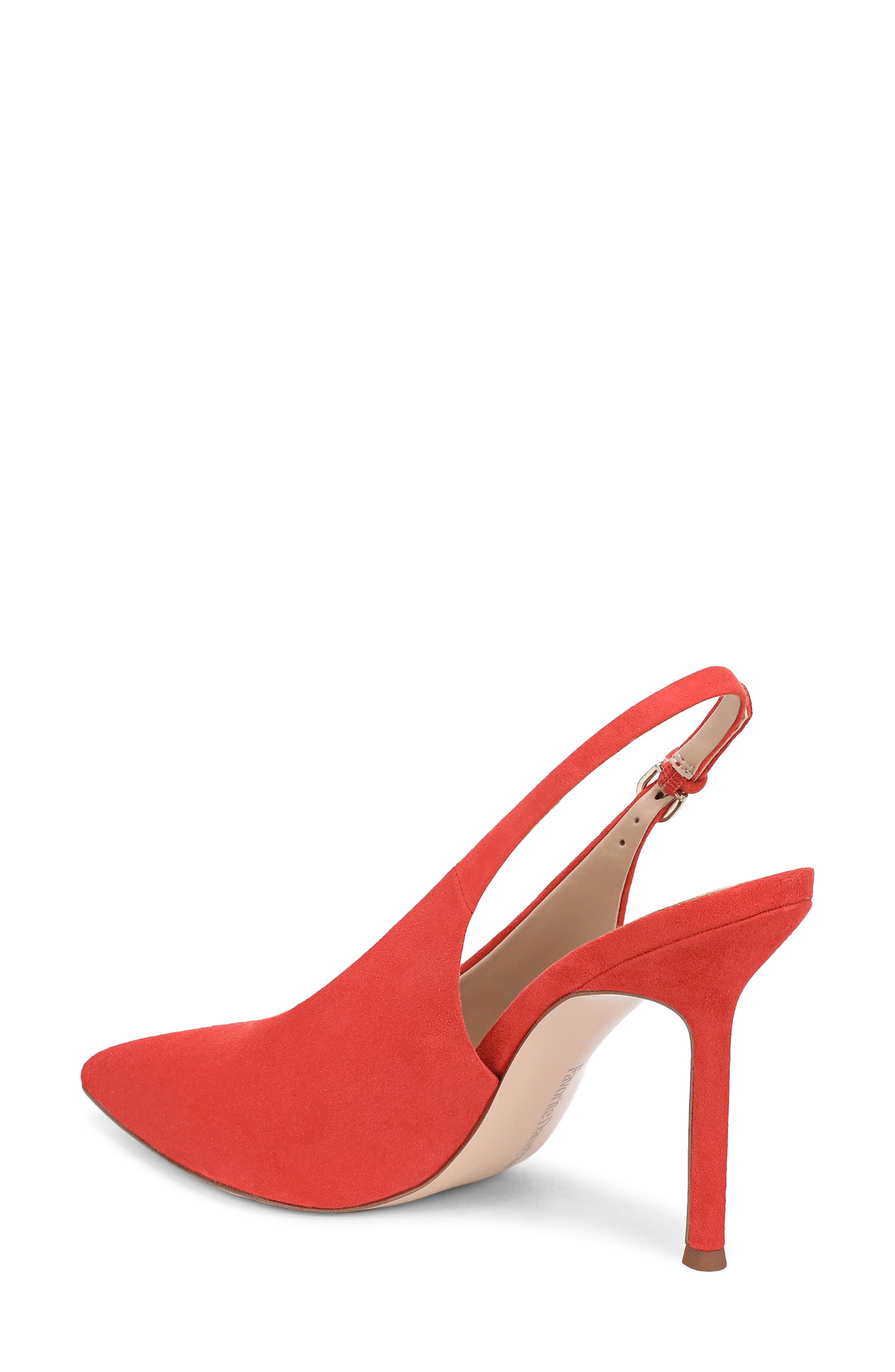 Remy Pointed Toe Slingback Sandal, Alternate, color, TOMATO