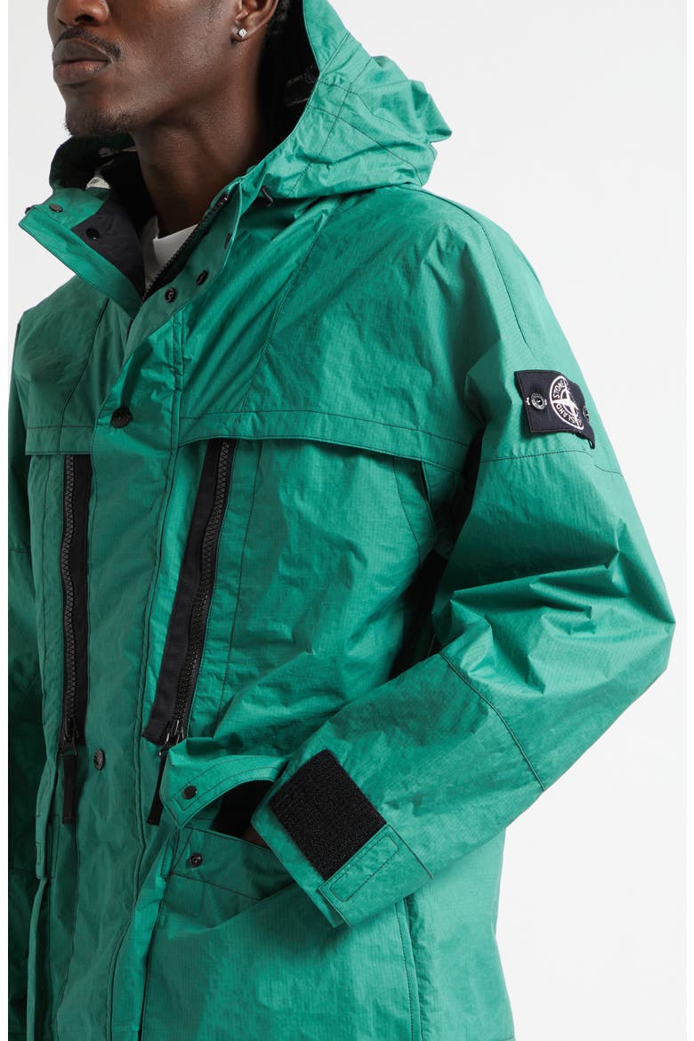 Short Hooded Parka, Alternate, color, MALACHITE