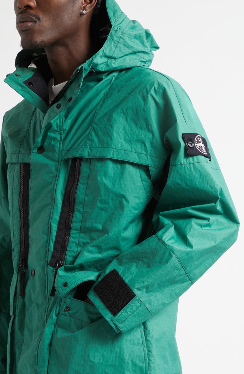 Stone Island Short Hooded Parka, Alternate, color, Malachite