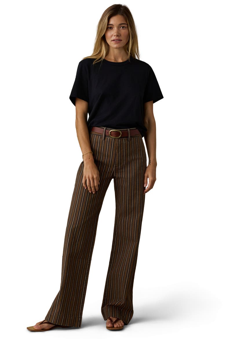Twill Tide Stripe Slim Straight Leg Pants, Alternate, color, MAPLE COVE STRIPE