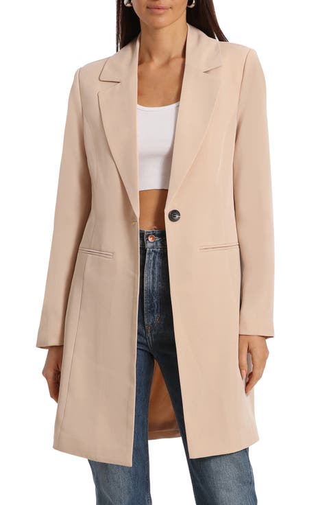 One-Button Longline Coat
