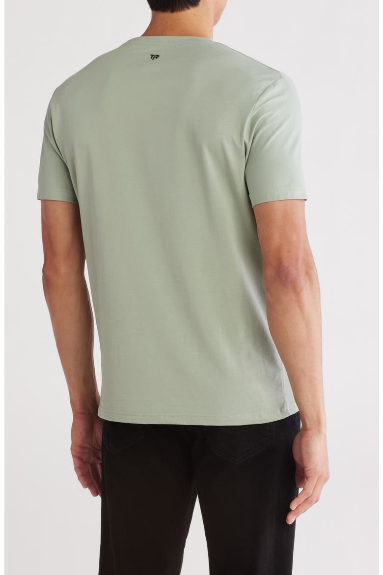 3D Abstract Stretch Cotton Graphic T-Shirt, Alternate, color, SAGE