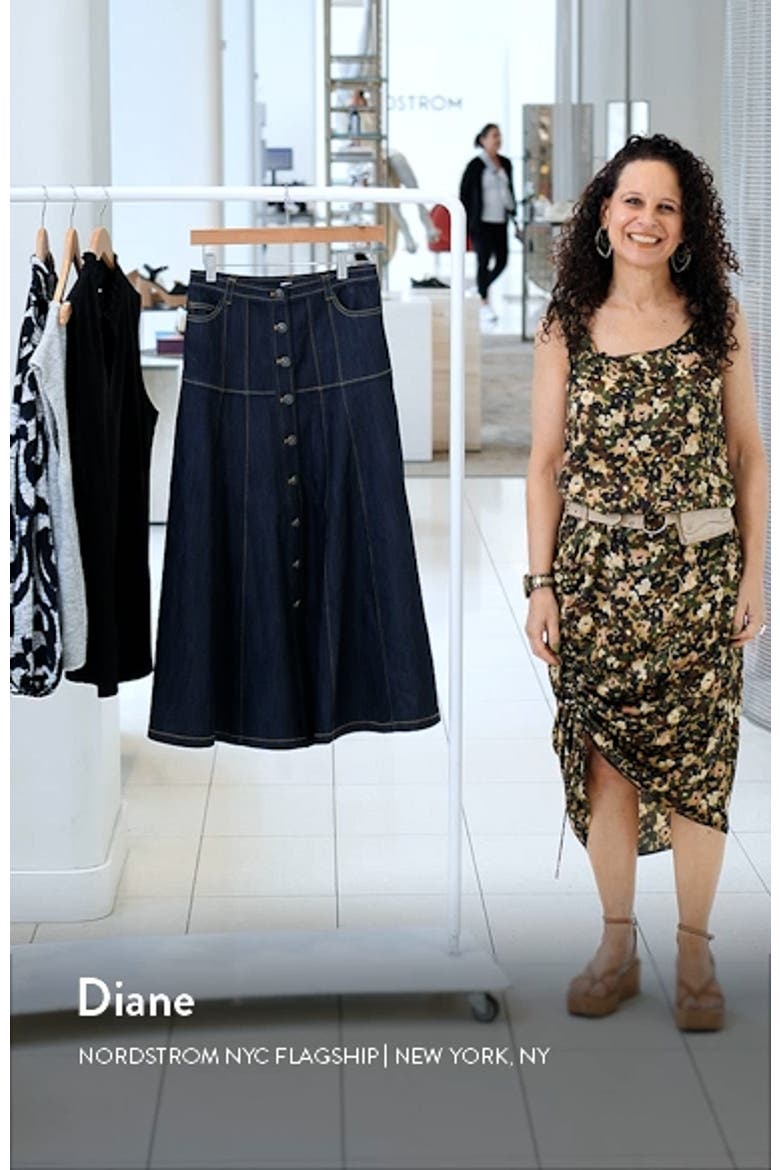 Veena A-Line Denim Skirt video