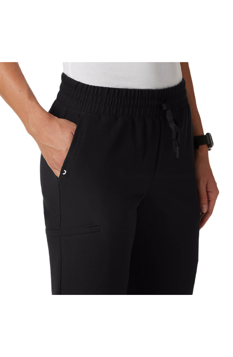 JAANUU Jace Women's 7-Pocket Skinny Scrub Jogger, Alternate, color, Black