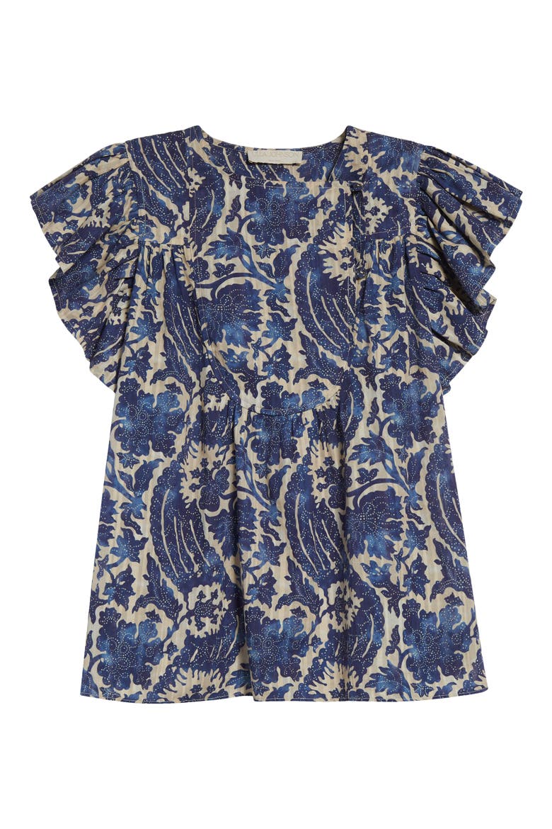 Sienna Flutter Sleeve Top, Alternate, color, OCEAN