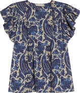 Ulla Johnson Sienna Flutter Sleeve Top
