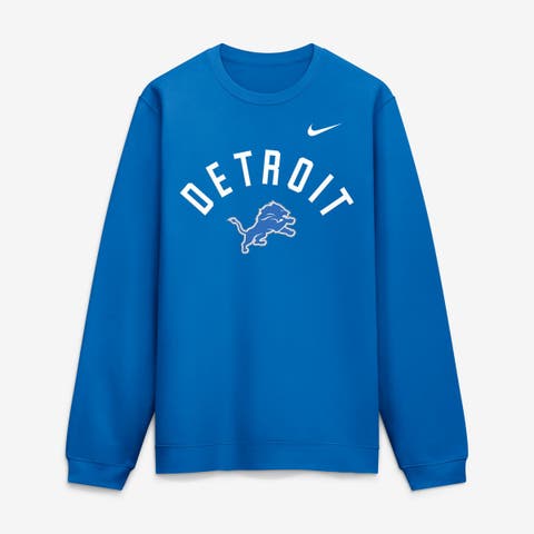 Men's Nike Blue Detroit Lions Primetime Club Sweatshirt