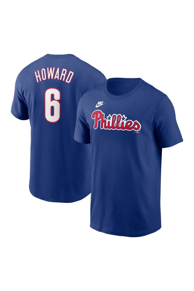 Men's Nike Ryan Howard Royal Philadelphia Phillies Fuse Name & Number T-Shirt, Main, color, Royal