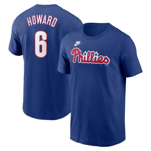 Men's Nike Ryan Howard Royal Philadelphia Phillies Fuse Name & Number T-Shirt