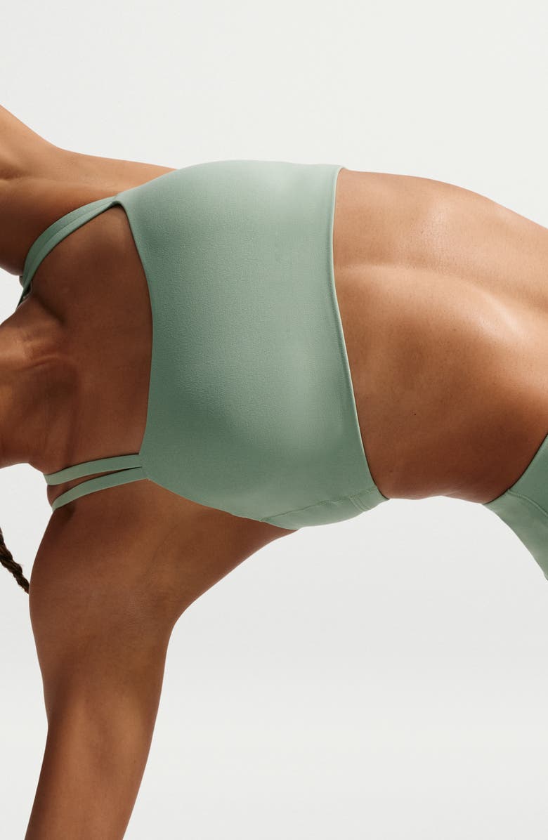 Nike Zenvy Strappy Light-Support Padded Sports Bra, Alternate, color, Steam/ White
